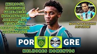 SHOW DO NOVO RONALDINHO GAÚCHO | Porto Vitória x Grêmio | Melhores Momentos | Copinha 2025