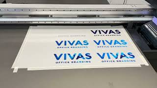 Printing Frosted Vinyl with Mimaki JFX200-2513 Ex | VIVAS Inc. Test Print