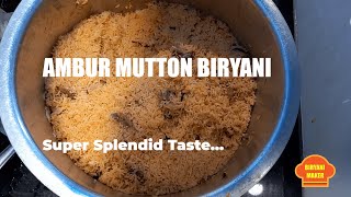 Ambur Biryani Making |1 Kg ஆம்பூர் மட்டன் பிரியாணி | 1 kg Ambur mutton Dum biryani |Easy cooking