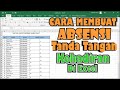 Cara Membuat Absensi Tanda Tangan Kehadiran di excel