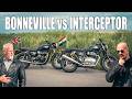 Royal Enfield Interceptor vs Triumph Bonneville T100 | An Unexpected Conclusion?