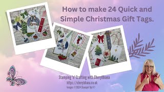 How to make some quick and simple Christmas Gift Tags using Mix & Match Ephemera Packs