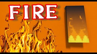 How to make a FIRE banner in Minecraft!