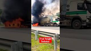 Truk Tangki Terbakar#shorts #truck #excavator #shortvideo #beko #trailer #herichannel #bus