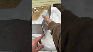 Roofing Drip Edge! How to do a corner 2 piece🤘⛏️#roofing #work #construction #howto #snow #winter