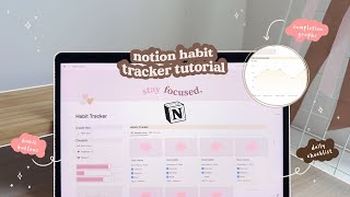 2025 NOTION TUTORIAL💡🧠 how to make a notion habit tracker (step by step) ✨