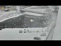 2025年1月10日の雪　落雪注意