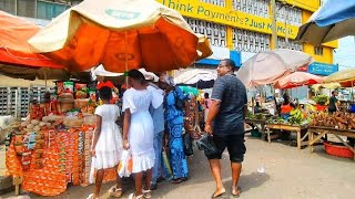 🇬🇭 EXPERIENCE AFRICAN LOCAL MARKET IN GHANA ACCRA - KANESHIE MARKET || 4K WALKING TOUR