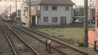 山陽5000系5018F直通特急阪神大阪梅田行き　中八木駅通過