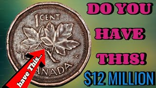 MOST VALUABLE COIN! 1 CENT CANADA COIN  👉🏻A LOT OF MONEY 💰 BIG MONEY!