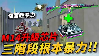 【R湯哥】M14升級到三階段 傷害根本暴力!! 這把槍真的很不一樣呀!!| 【Free Fire】我要活下去