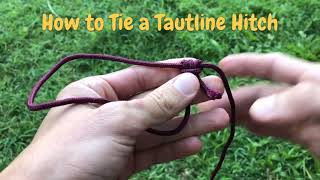 How to Tie Down a Canopy Tent: the Tautline Hitch