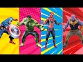 SUPERHERO COLOR DANCE CHALLENGE, Team Spider-man vs Hulk vs Captain America vs Thanos #1