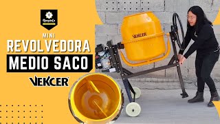 😊 MINI REVOLVEDORA DE MEDIO SACO marca Vekcer | Maquinco maquinaria