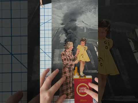 Collage with me Vintage magazine collage #wip