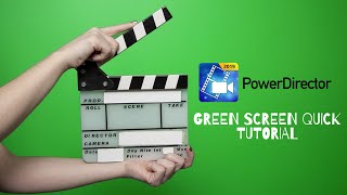 How to quickly Green Screen (Cyberlink  PowerDirector 19)|How to use chroma key in video editing