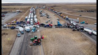 Blockade of protesters causing delays along Canada’s border