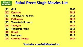 Rakul Preet Singh Movies List
