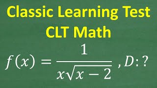 Classic Learning Test (CLT) Math Practice: Key Concepts & Must-Know Questions!