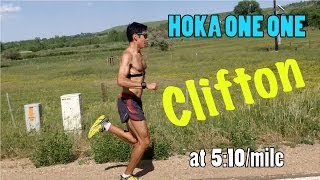 HOKA ONE ONE CLIFTON: 5:10 per mile Tempo Run