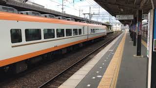 道明寺駅 大阪阿部野橋行特急通過