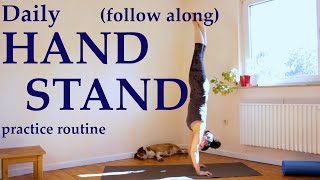 Daily handstand practice routine (follow along) | The Art of Handbalancing