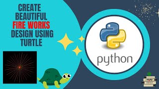 Create a Beautiful fireworks design using Turtle In Python||Python Turtle Graphic#studywithinterest