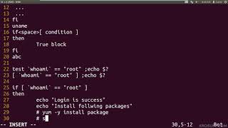 Shell script - Conditional statement ( if only )