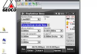 Trimble Access - Tutorial 3 Replantear línea y arco