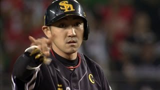 【プロ野球パ】チャンスに強い内川!!終盤に勝ち越しとなるタイムリー 2015/06/24 L-H