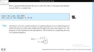 Introduction To Java Programming Exercise 4 5b