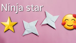 How to make a paper ninja star⭐