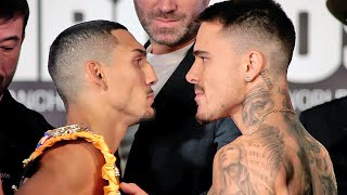 TEOFIMO LOPEZ VS GEORGE KAMBOSOS JR - FULL WEIGH IN AND HEATED FACE OFF