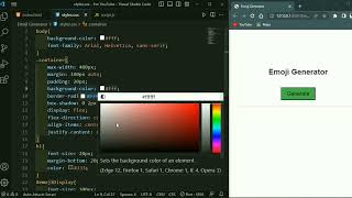 ASMR Programming - Emoji Generator using html css and Javascript - No Talking