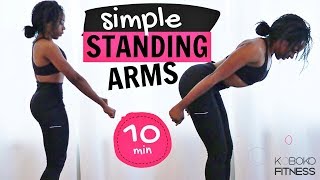 STANDING ARMS WORKOUT - NO JUMPING | Home Workout - Koboko Fitness