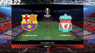 FIFA 22 | Barcelona vs Liverpool - Europa League - Full Match & Gameplay