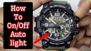 How To ON/OFF Auto Light G-SHOCK GG-1000 Mudmaster Watch