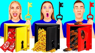 Solve the Mystery Challenge of 1000 Keys | Funny Food Hacks by BooBoom Challenge