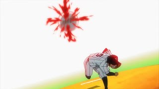 ダイヤのA[エース] 『 The King of Baseball Reincarnated』轟焦凍のロケットのような投げでみゆきは後ろに倒れた