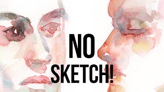 Painting with NO SKETCH - Sketchbook Time!