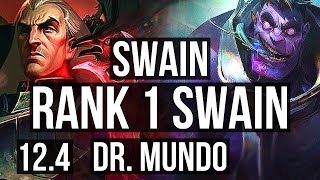 SWAIN vs MUNDO (TOP) | Rank 1 Swain, 3/0/5 | KR Grandmaster | 12.4