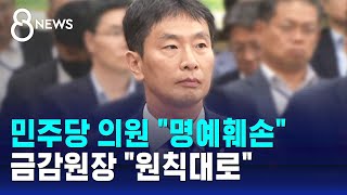 '다선 국회의원' 지목은 명예훼손…금감원장 \