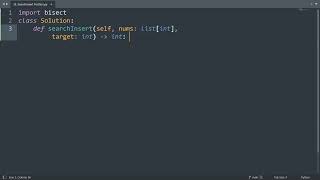 Leetcode 35. Search Insert Position in Python | Python Leetcode | Python Coding Tutorial | ASMR