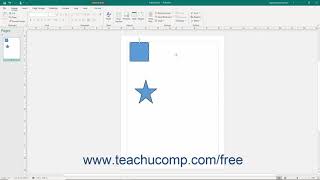 Publisher 2019 & 365 Tutorial Inserting Shapes Microsoft Training