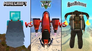 MINECRAFT JETPACK VS GTA 5 JETPACK VS GTA SAN ANDREAS JETPACK - WHICH IS BEST?