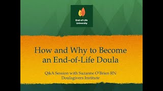 How and Why to Become a Death Doula with Suzanne O'Brien RN
