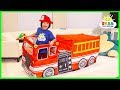 Ryan pretend play with Fire Truck Vehicle Play Tent Ryan pretend play with Fire Truck Vehicle Play Tent