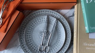 [주부일상][그릇][플레이팅] 에르메스 그릇 언박싱 (2)/에르메스 모자이크/그릇 쇼핑/Hermes Tableware