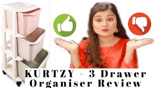 KURTZY 3 drawer organiser |Rs 2599 Worth Or Not | Full Detailed Review #Amazon