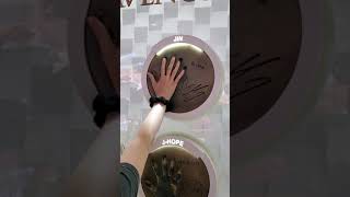 BTS handprints Lotte Mall Seoul South Korea